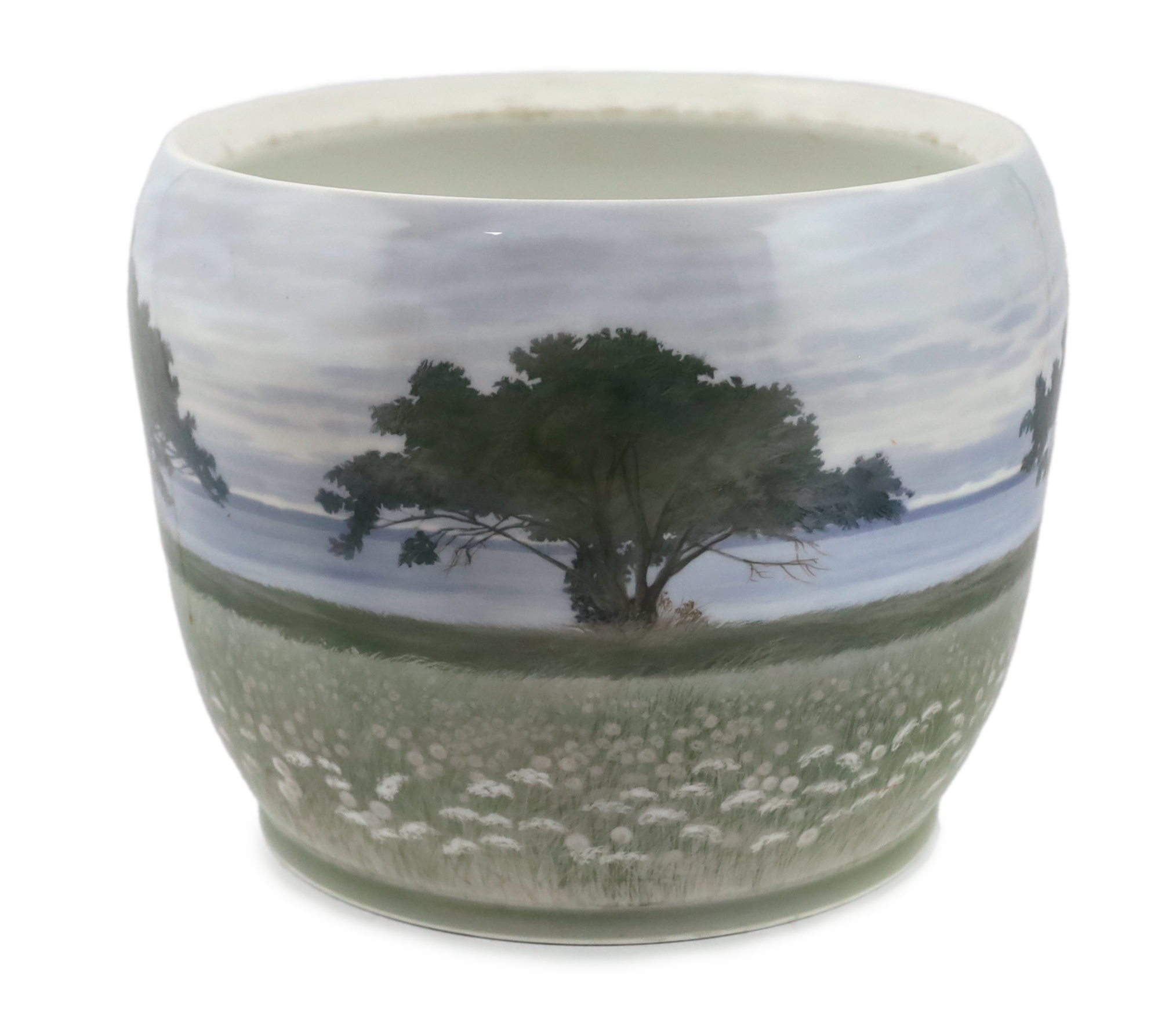 A large Royal Copenhagen jardiniere, 1920s
